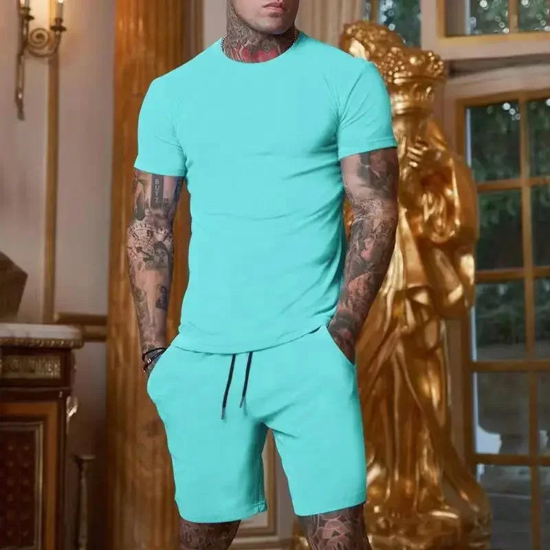 Men's Outdoor Sport T-Shirt & Shorts Set