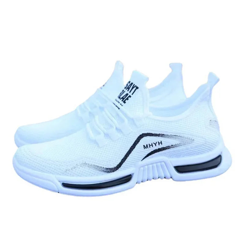 Zapatillas de moda sin cordones para hombre | Zapatillas de gimnasio y para caminar, transpirables y antideslizantes