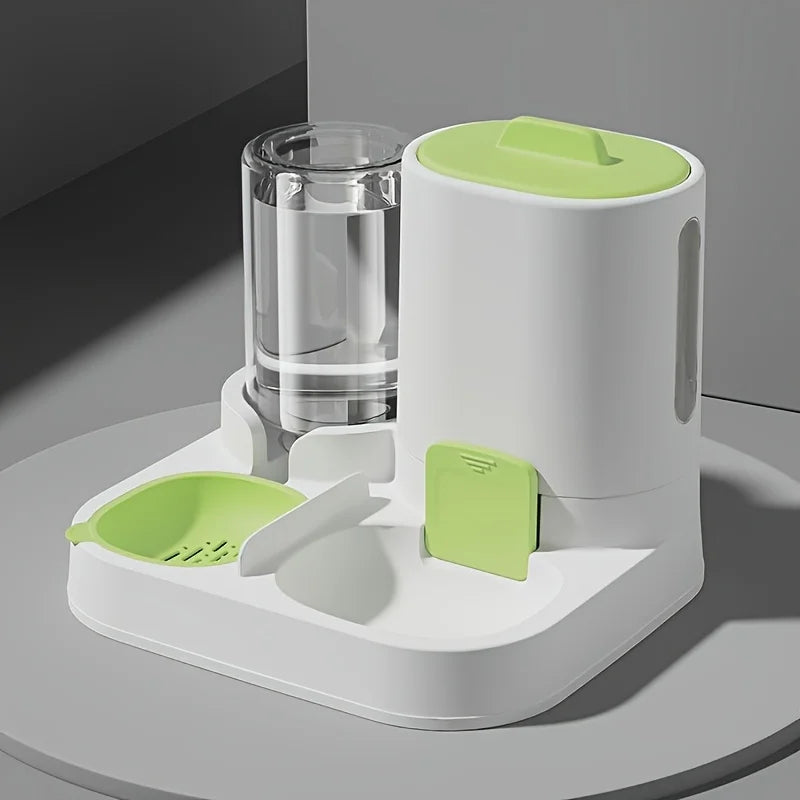 Dispensador y comedero de agua automático por gravedad para gatos – Antiderrames, gran capacidad
