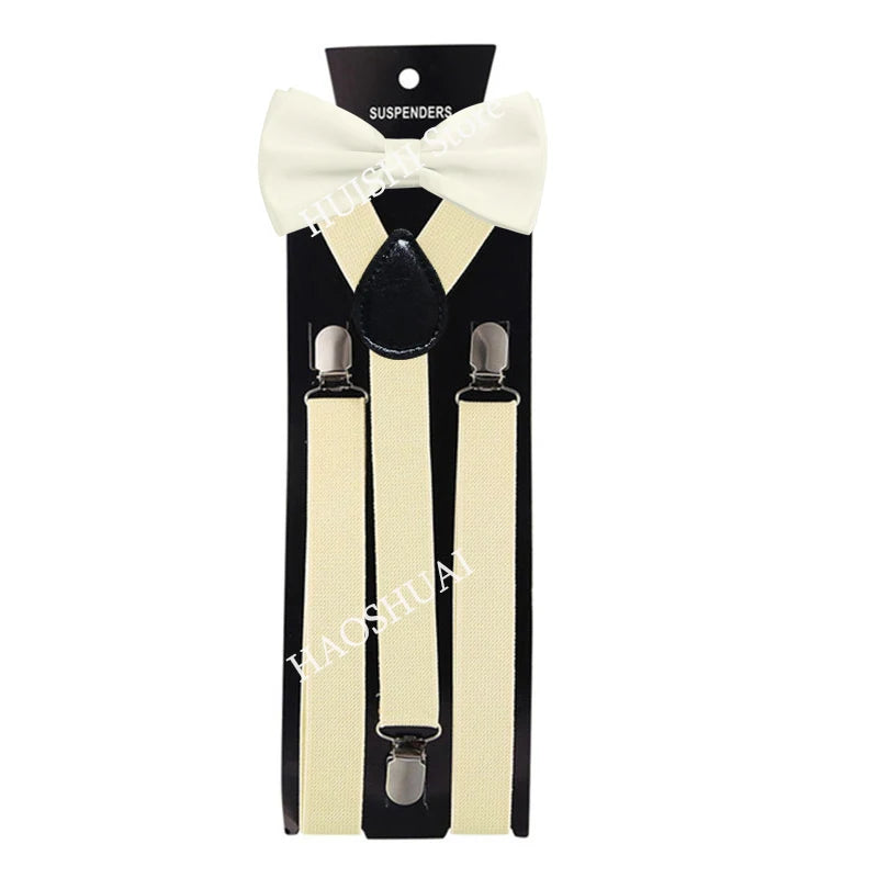 Unisex Elastic Suspenders with Bow Tie Option | The Daily Drop