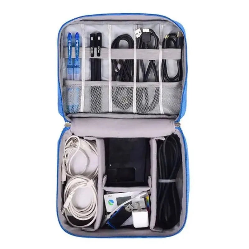 Waterproof Cable & Electronics Organizer Bag – Travel Tech Pouch