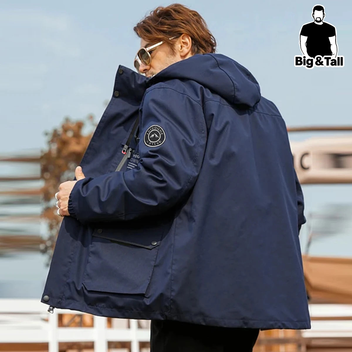 Multi-Pocket Hooded Utility Jacket