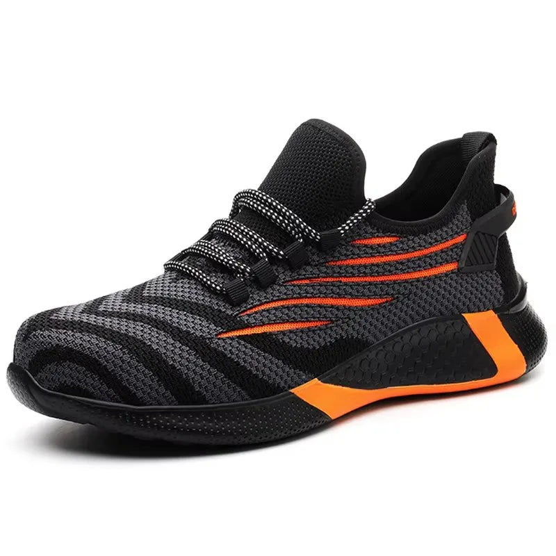 Women's Steel Toe Safety Sneaker – Colorful Knit Work Shoe