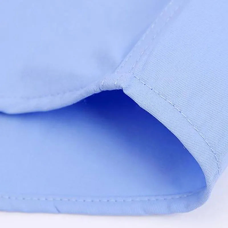Camisa de manga larga a rayas ajustada para hombre