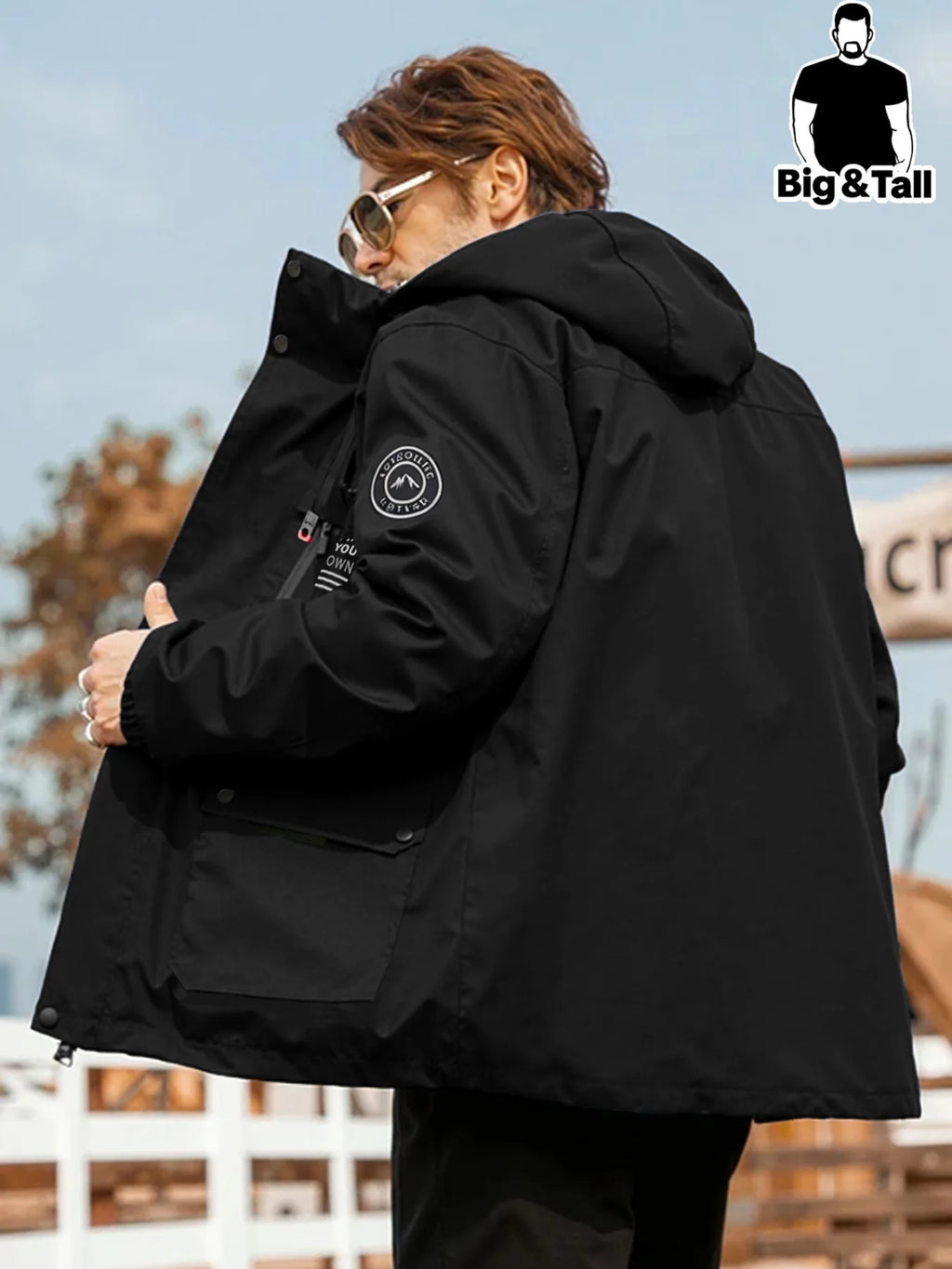 Multi-Pocket Hooded Utility Jacket