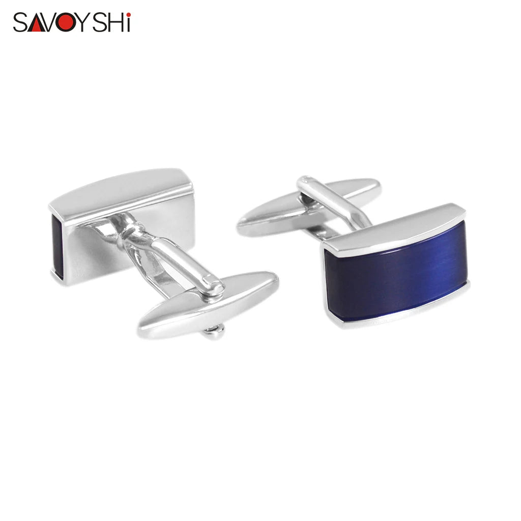 Men's Blue Opal Stone Cufflinks | The Daily Drop