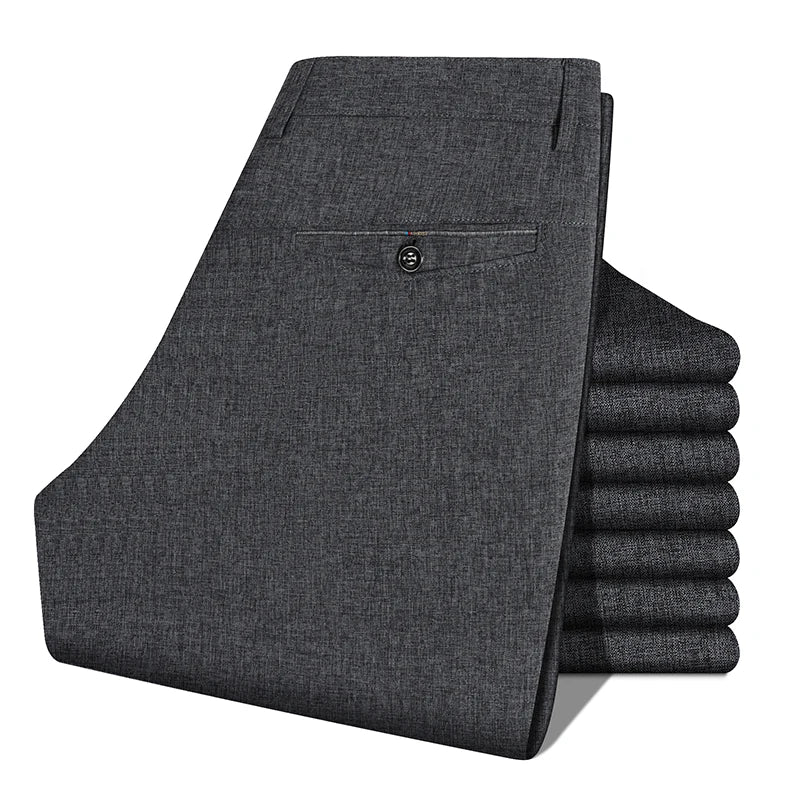 Men's Dress Straight Pants - Work Suit Trousers (29-40)