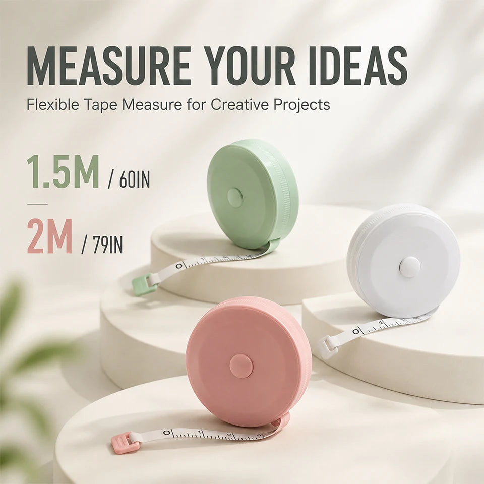 Soft Body Tape Measure — Double-Scale Sewing & Tailor Measuring Tape