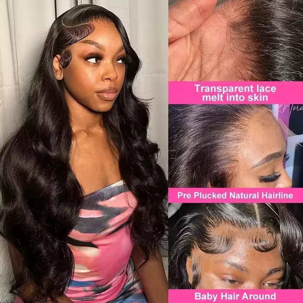 Raw Peruvian Body Wave Lace Front Wig — 250% Density Brazilian Remy Human Hair
