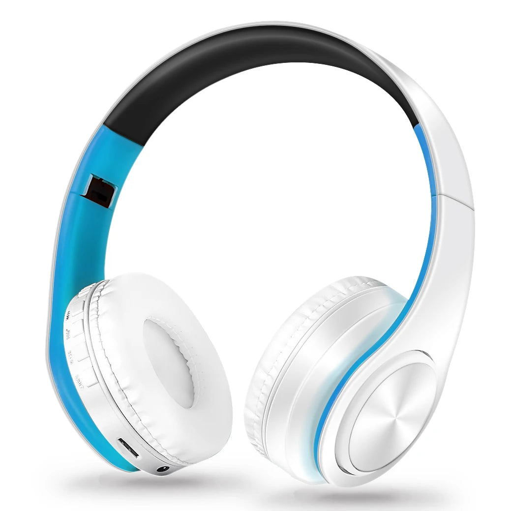 Wireless Bluetooth Over-Ear Headphones | 20Hr Battery, FM Radio & TF Card