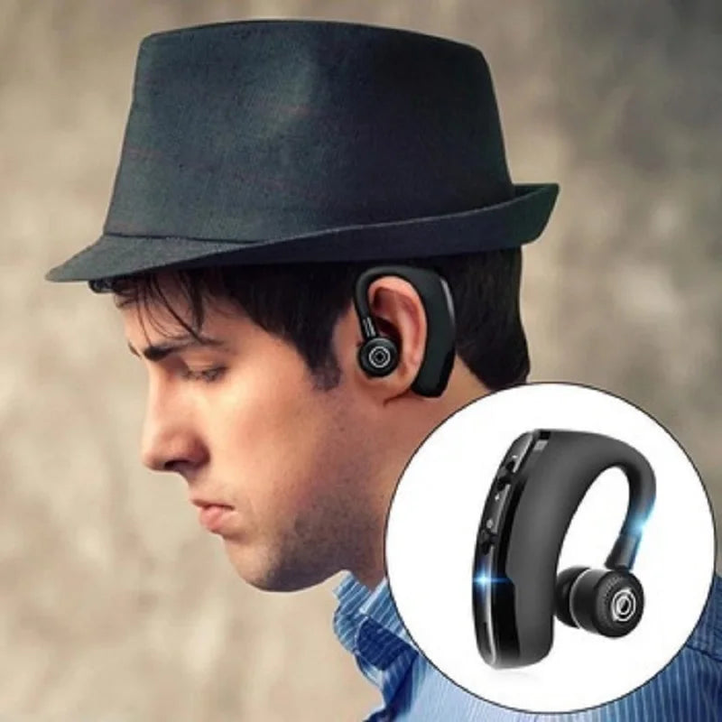 V9 Wireless Business Earhook Headset | Bluetooth Noise Reduction with Mic