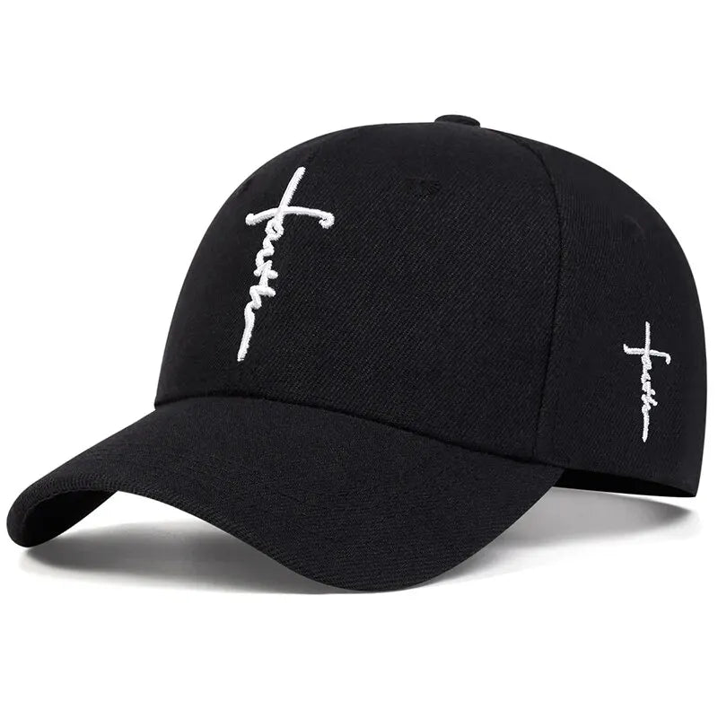 Gorra de béisbol bordada Fashion Faith para hombre y mujer, sombreros de sol de primavera y verano, gorra de algodón Snapback, gorras de camionero Hip Hop unisex