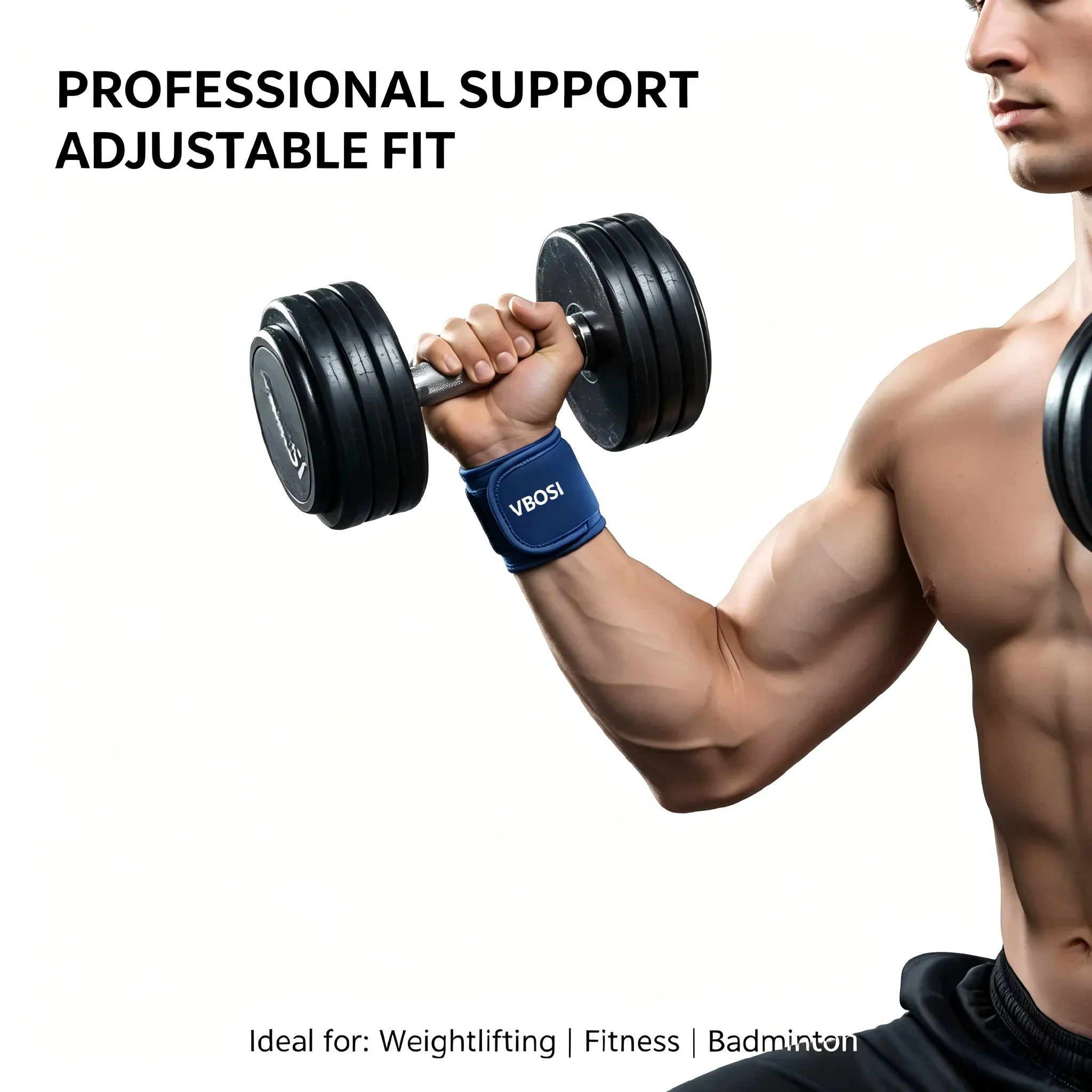 Unisex Adjustable Compression Wrist Support Brace – Sports & Tendonitis Relief
