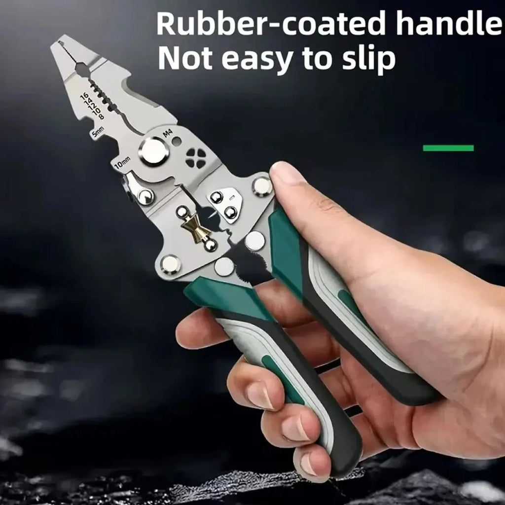 Foldable Multi-Function Wire Stripper — Pulley Design Electrician Pliers