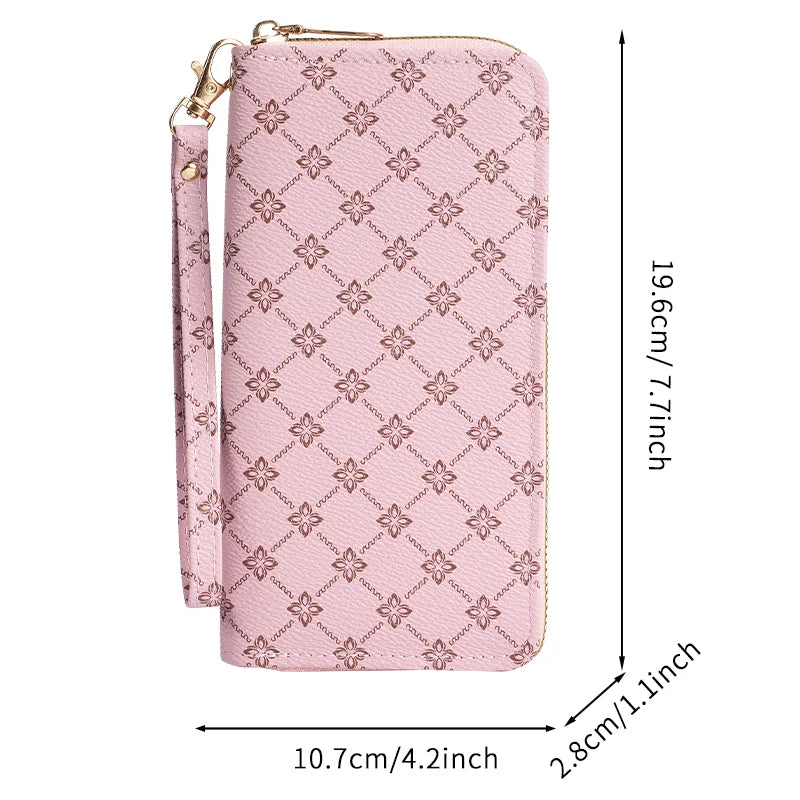 Cartera Larga Multifuncional para Mujer | Monedero con Tarjetero de Gran Capacidad 4 Colores