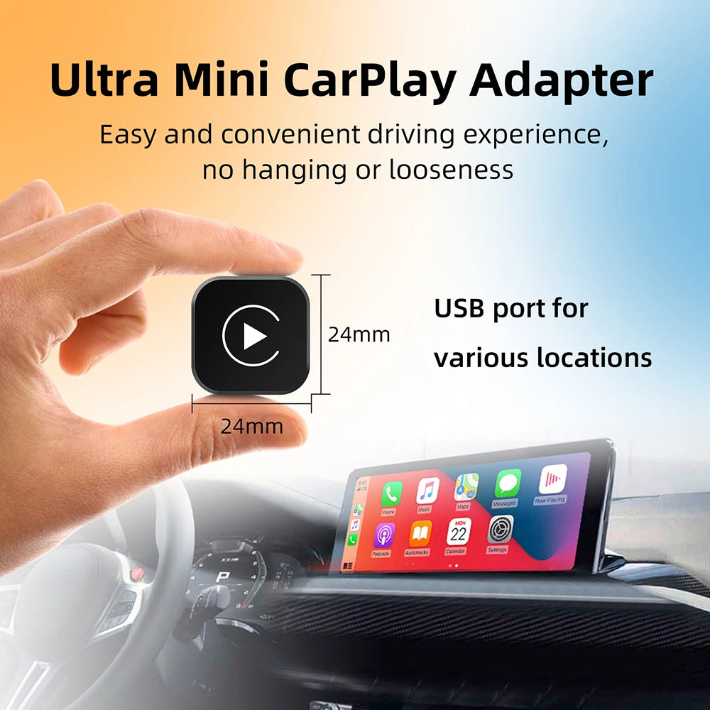 2-in-1 Wireless CarPlay & Android Auto Adapter – Plug & Play USB Dongle