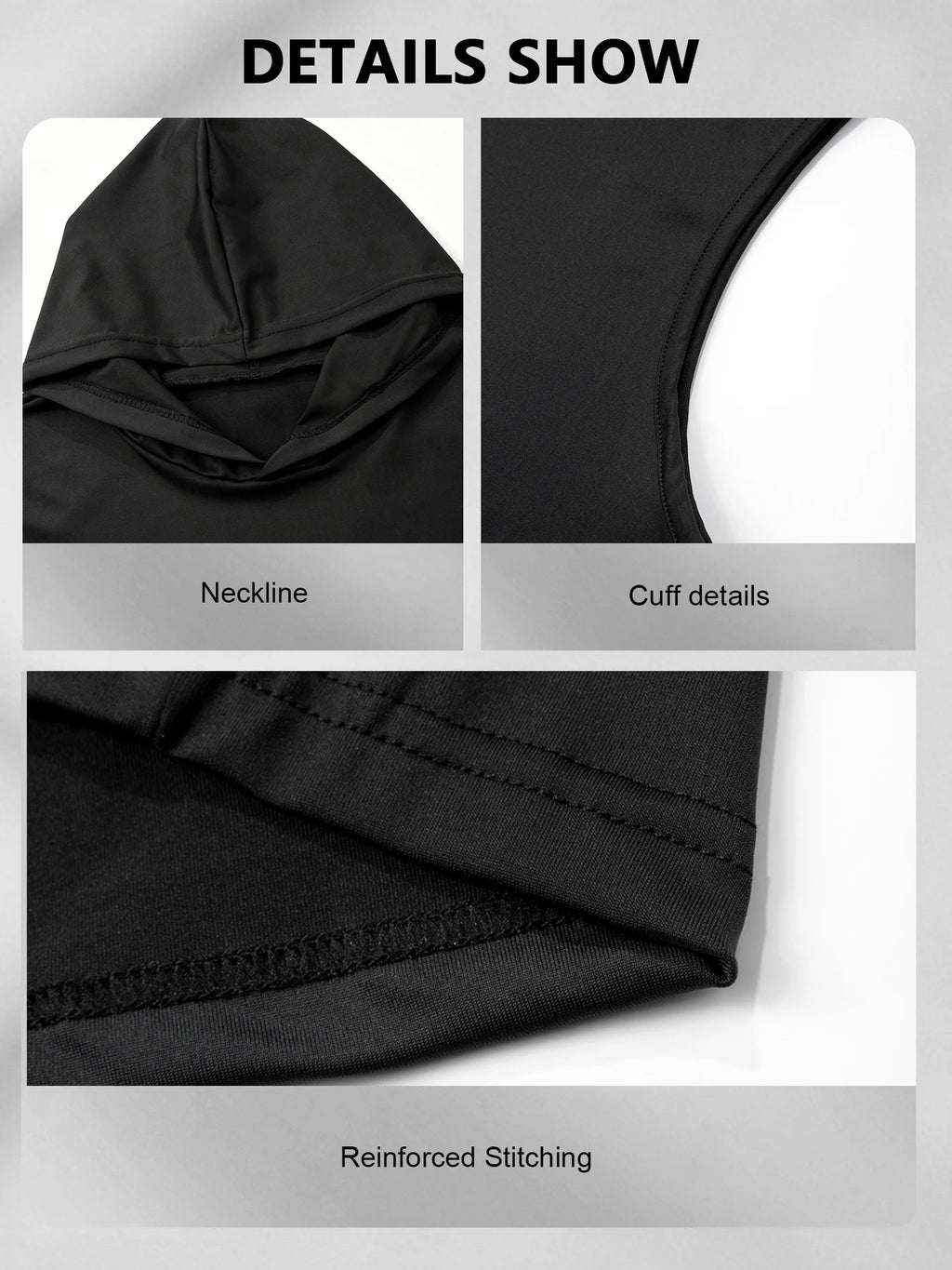 Unisex Hooded Sleeveless Gym Vest – Deep Cut Training Top with Kangaroo Pocket