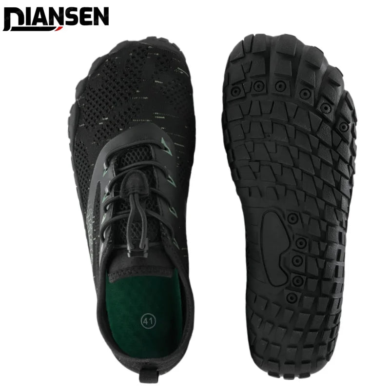 Wide Toe Barefoot Shoes | Men's Minimalist Water Shoes for Trail Running & Climbing