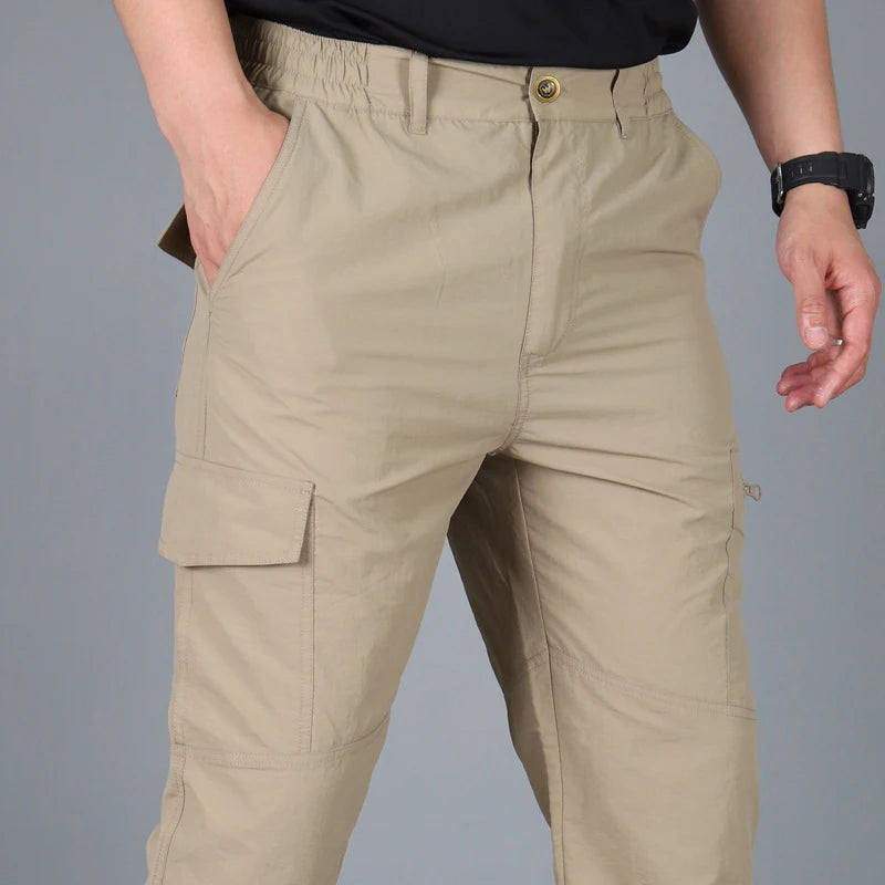 Men's Tactical Cargo Pants – Lightweight Multi-Pocket Outdoor Hiking Trousers
