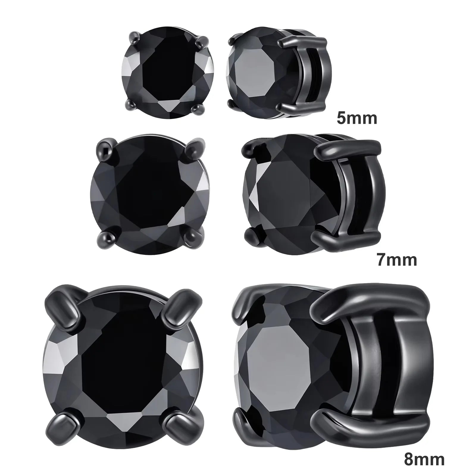 Magnetic Clip-On Zircon Earrings – No Piercing Required