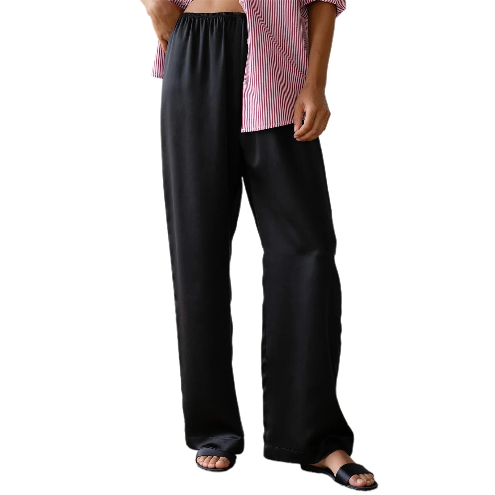 Women's Satin Wide Leg Pants