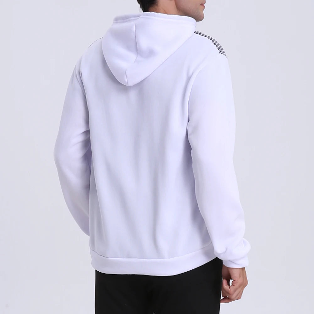 Men's Polka Dot Zip-Up Hoodie – Slim Fit Casual Sweatshirt