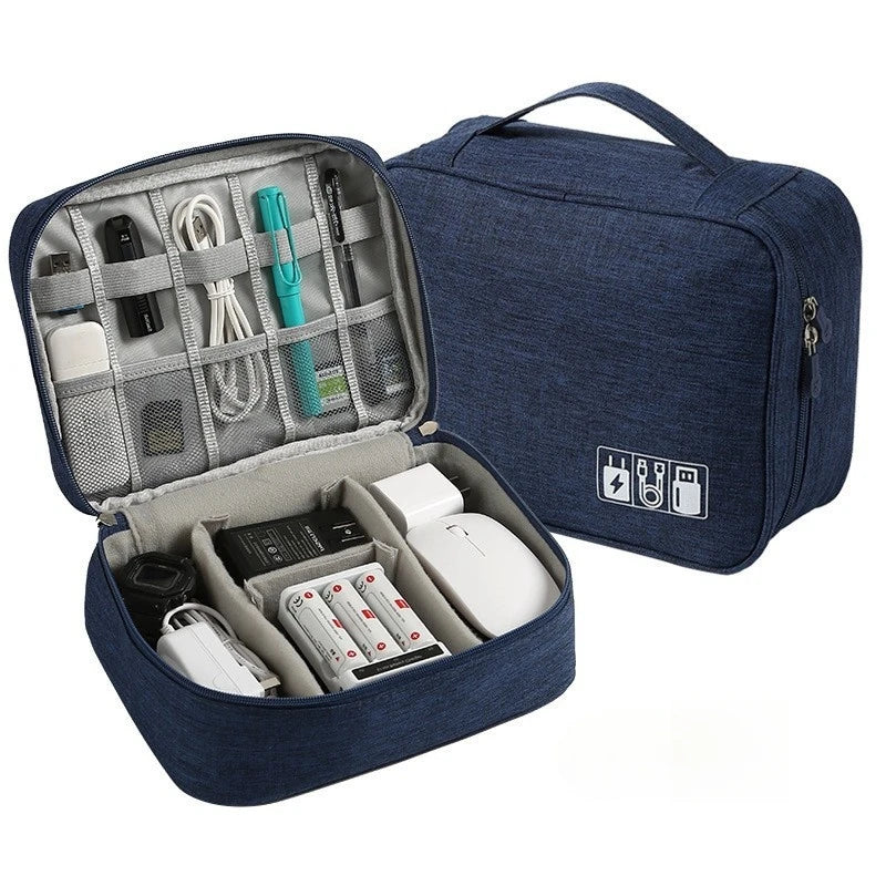 Waterproof Cable & Electronics Organizer Bag – Travel Tech Pouch