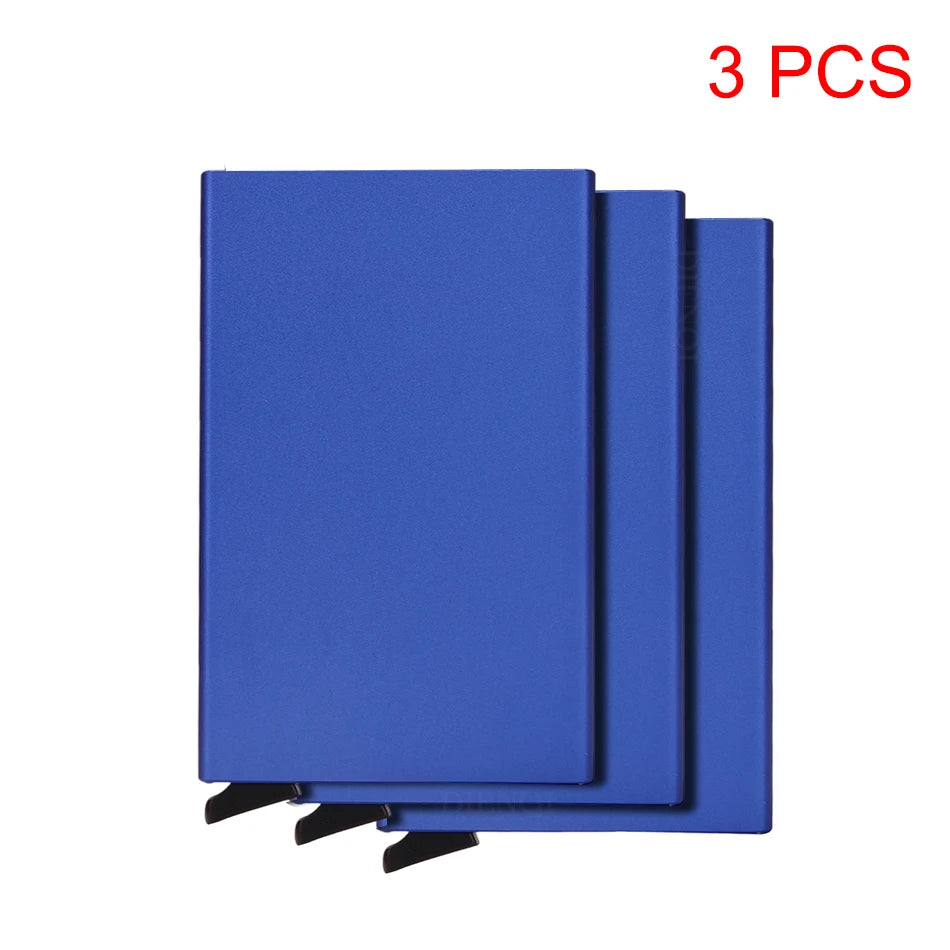 RFID Metal Pop-Up Wallet – Slim Minimalist Card Holder for Men & Women