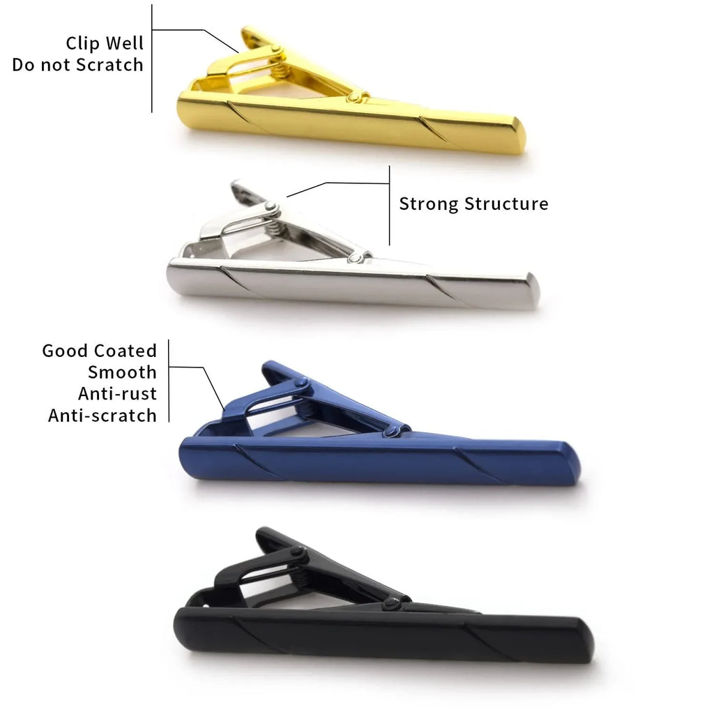 Slim Metal Tie Clip – Necktie Bar for Dress Shirts