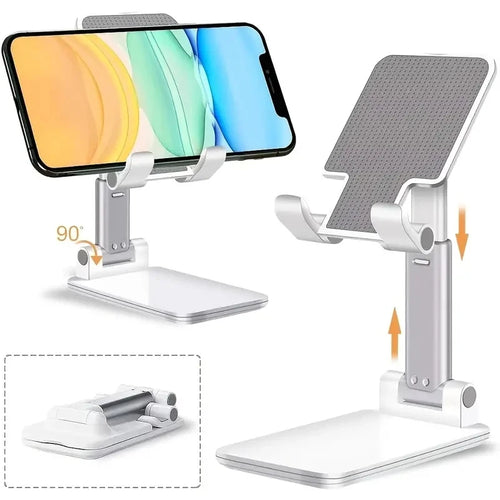 Adjustable Desktop Phone & Tablet Stand – Universal, Compatible with iPhone, iPad & More
