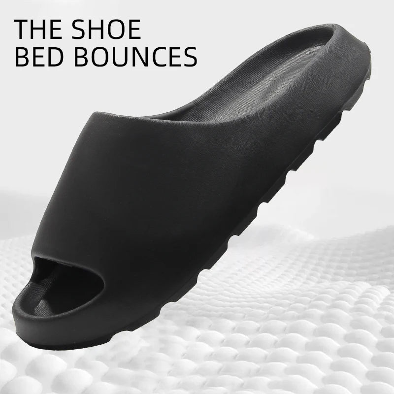 EVA Antideslizante Zapatillas de Hombre Hogar Fondo Grueso Zapatillas Cómodas Ligeras de Interior Exterior