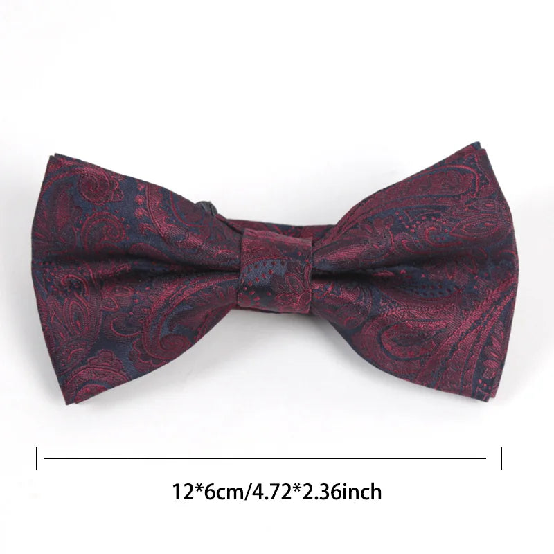 Paisley & Striped Jacquard Necktie Set – Wedding & Business