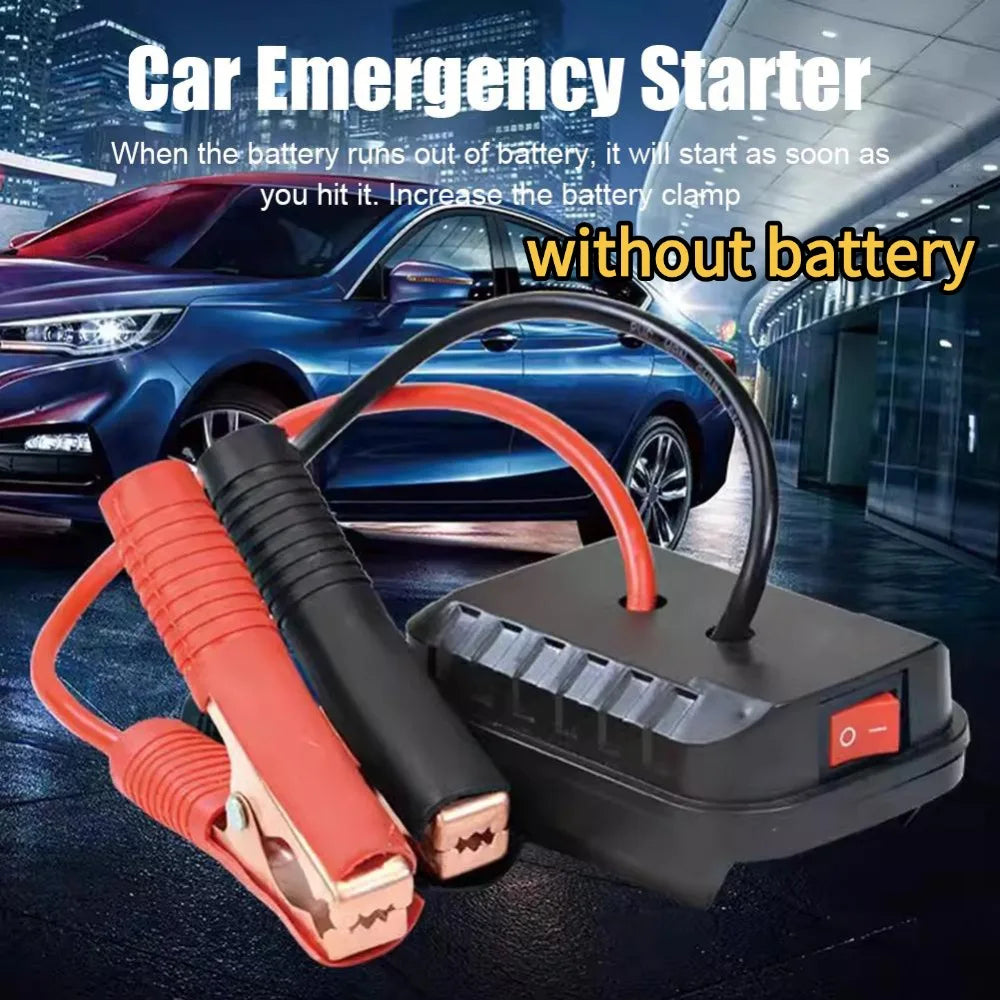 Makita Battery Jump Starter Adapter – Car Emergency Starter with Booster Clips