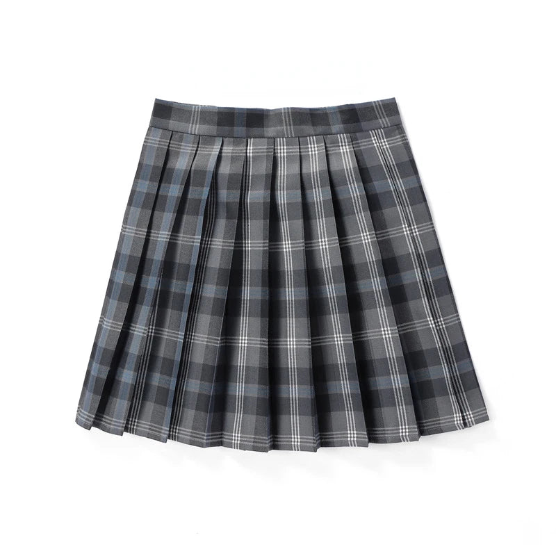 Plaid Pleated Mini Skirt