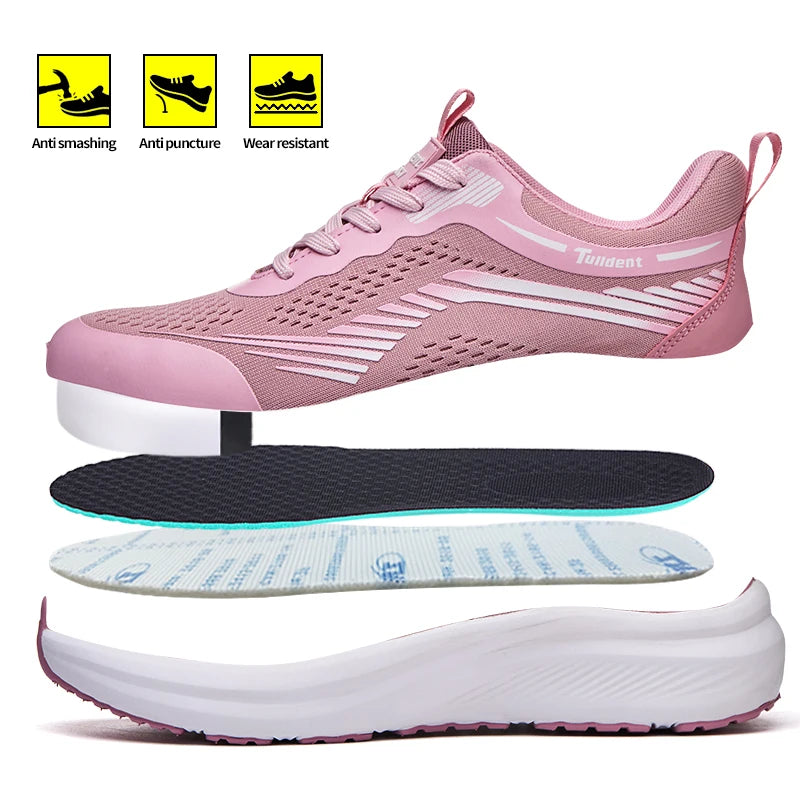 Women's Safety Sneaker – Lightweight Steel Toe Work Shoe
