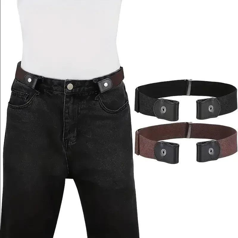 Traceless Invisible Elastic Belt – No-Show Waistband for Jeans & Pants | Unisex