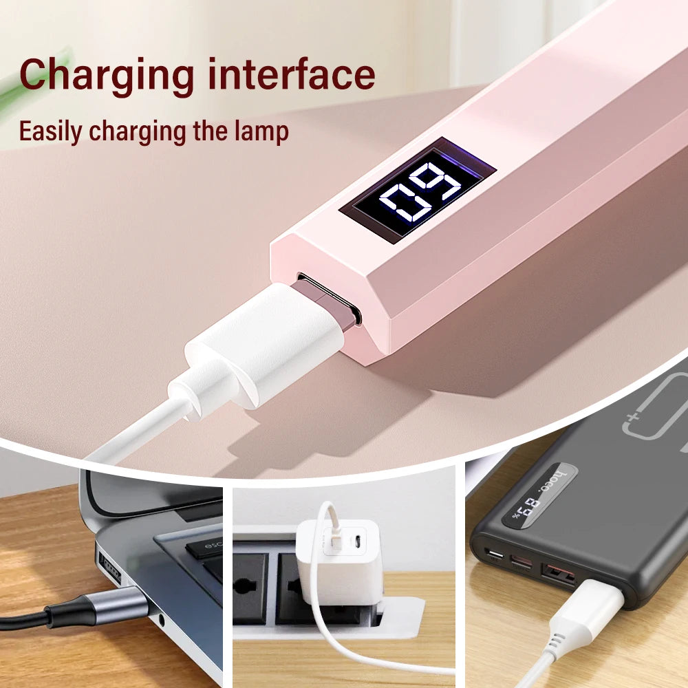 Mini UV LED Nail Lamp – Rechargeable Handheld Gel Dryer