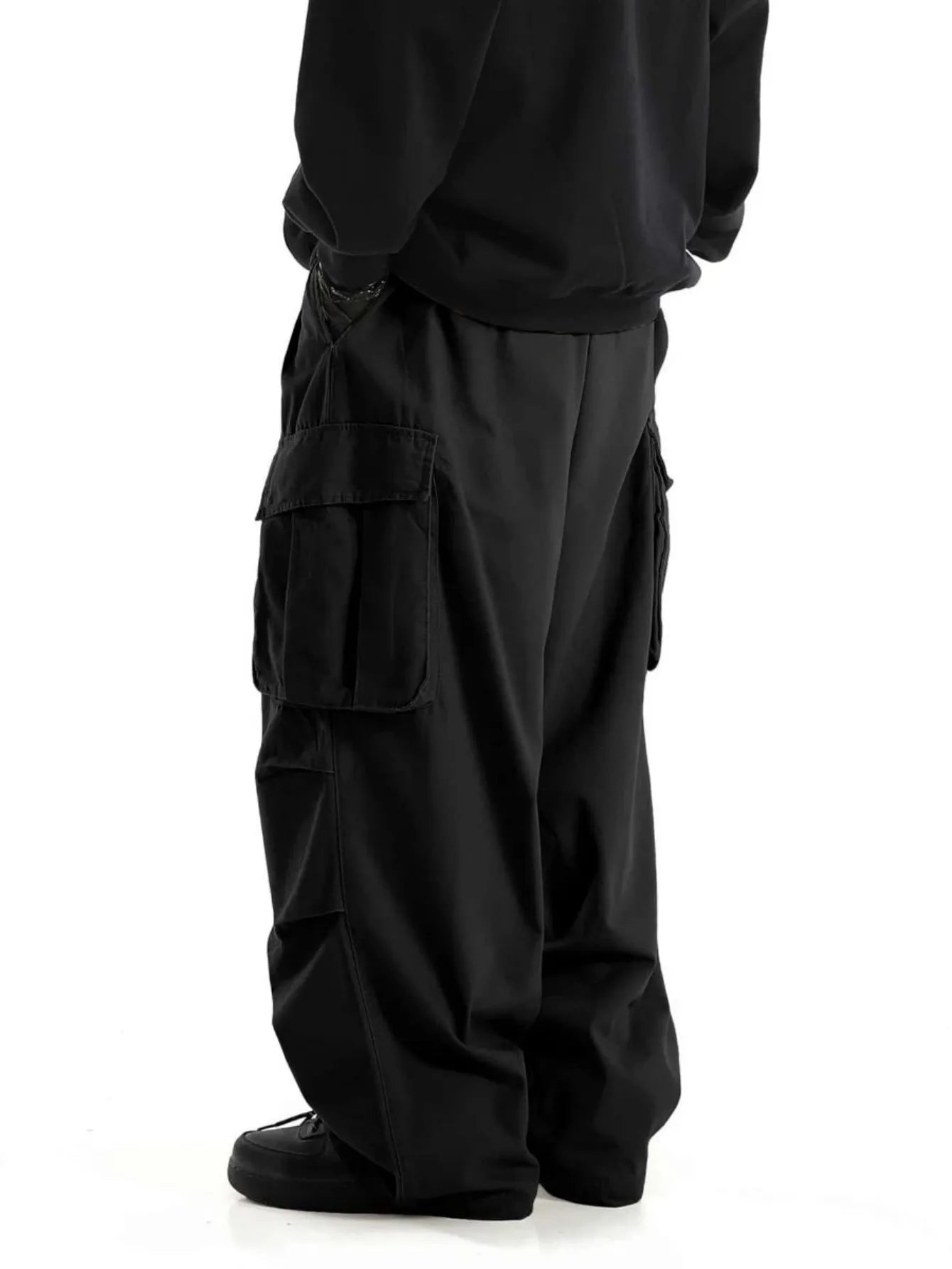 Unisex Plus Size Wide Leg Cargo Pants