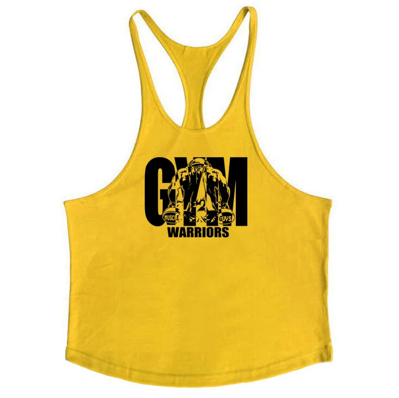 Men's Muscle Tank Top – Cotton Y-Back Gym & Bodybuilding Vest