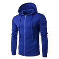 Men's Slim Fit Zip-Up Hoodie Jacket – Long Sleeve Casual Sweatshirt