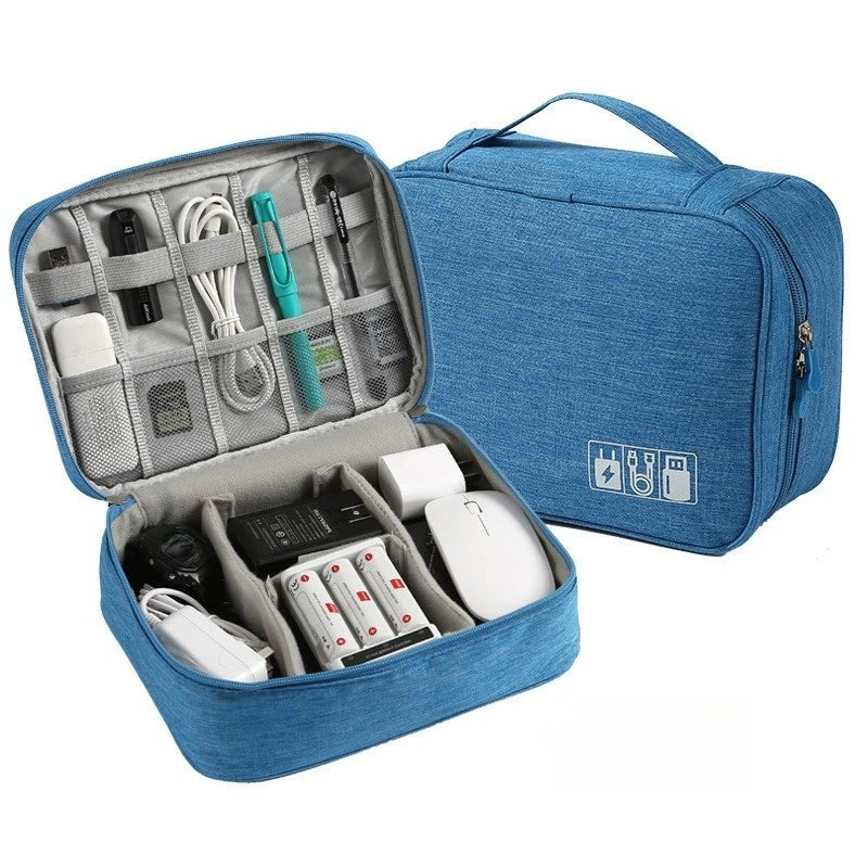 Waterproof Cable & Electronics Organizer Bag – Travel Tech Pouch