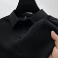 Polo de hombre con textura de hueso – Camiseta transpirable de verano