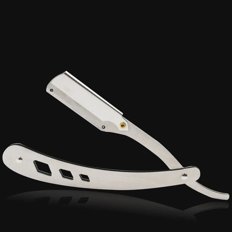 Men's Barber Shaving Razor & Blades Set — Antique-Style Professional Straight Razor