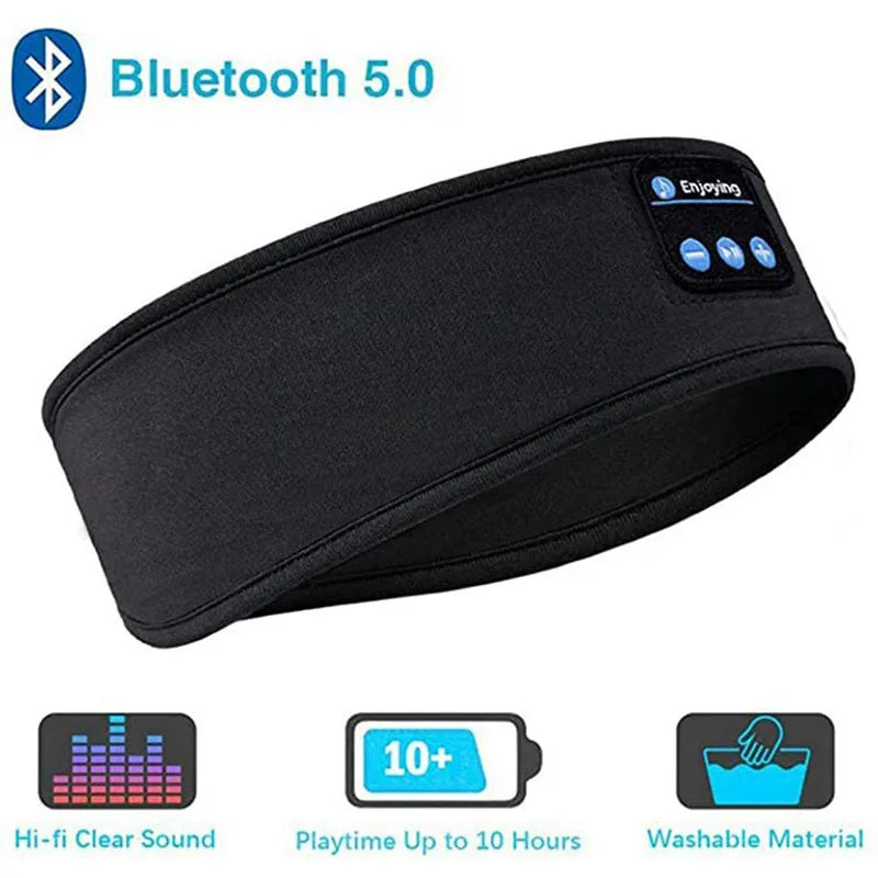 Bluetooth Sleep Eye Mask Headphones – Wireless Music & Sport Headband