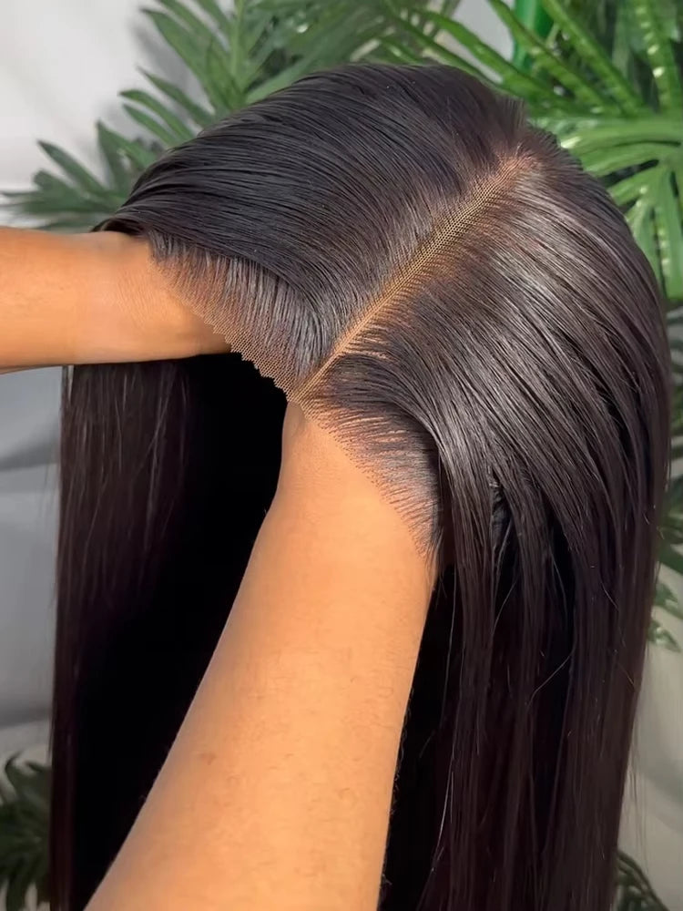 Bone Straight HD Lace Front Wig — 250% Density Brazilian Remy Human Hair