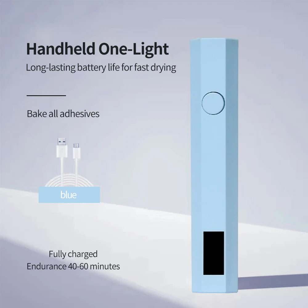 Mini UV LED Nail Lamp – Rechargeable Handheld Gel Dryer