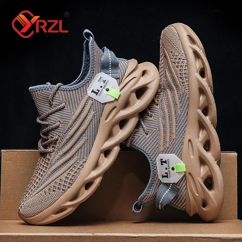 Zapatillas de running de malla transpirable para hombre | Zapatos informales ligeros con absorción de impactos