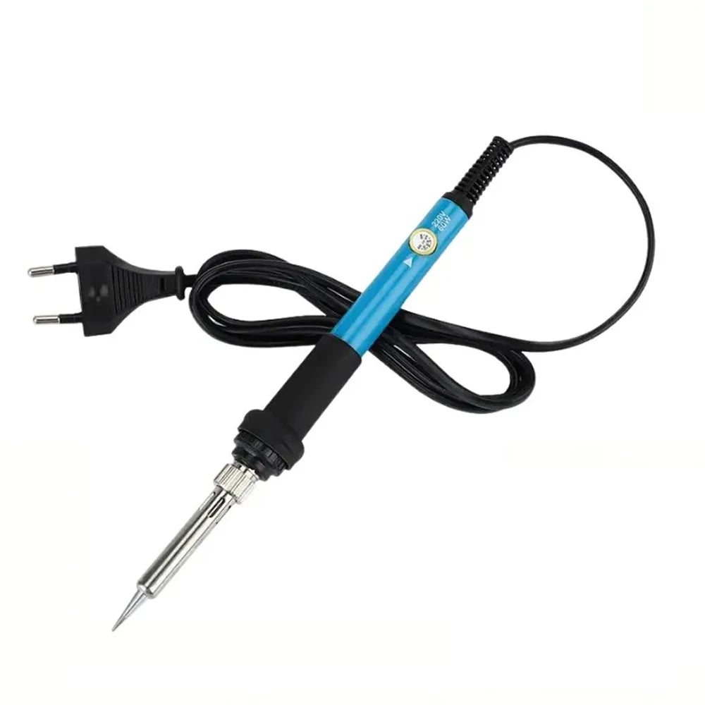 60W Adjustable Temperature Soldering Iron — US & EU Plug, Soldering Kit Options