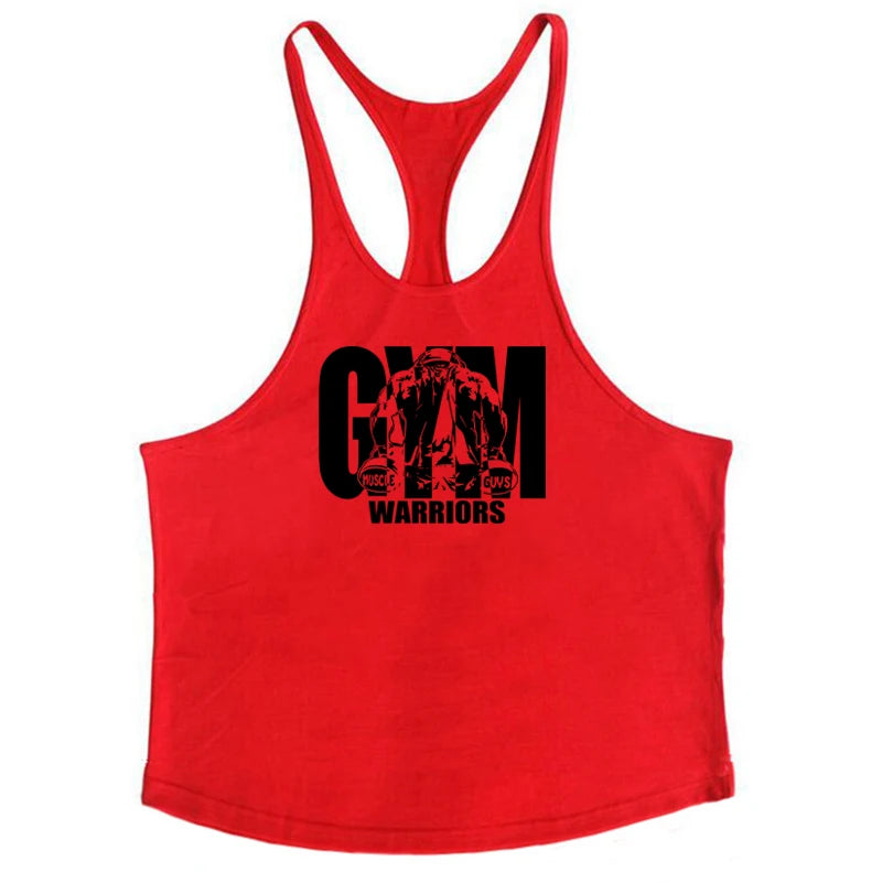Men's Muscle Tank Top – Cotton Y-Back Gym & Bodybuilding Vest