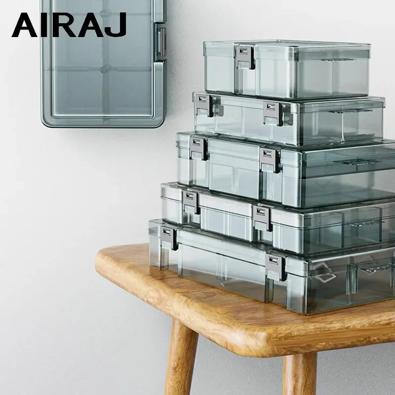 Parts Storage Box with Removable Dividers — Screws, Bits & Small Parts Organizer